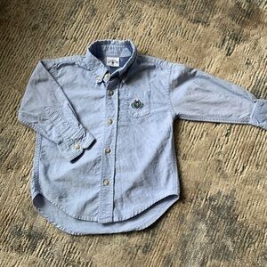 Kitestrings 3 T denim button down long sleeve shirt